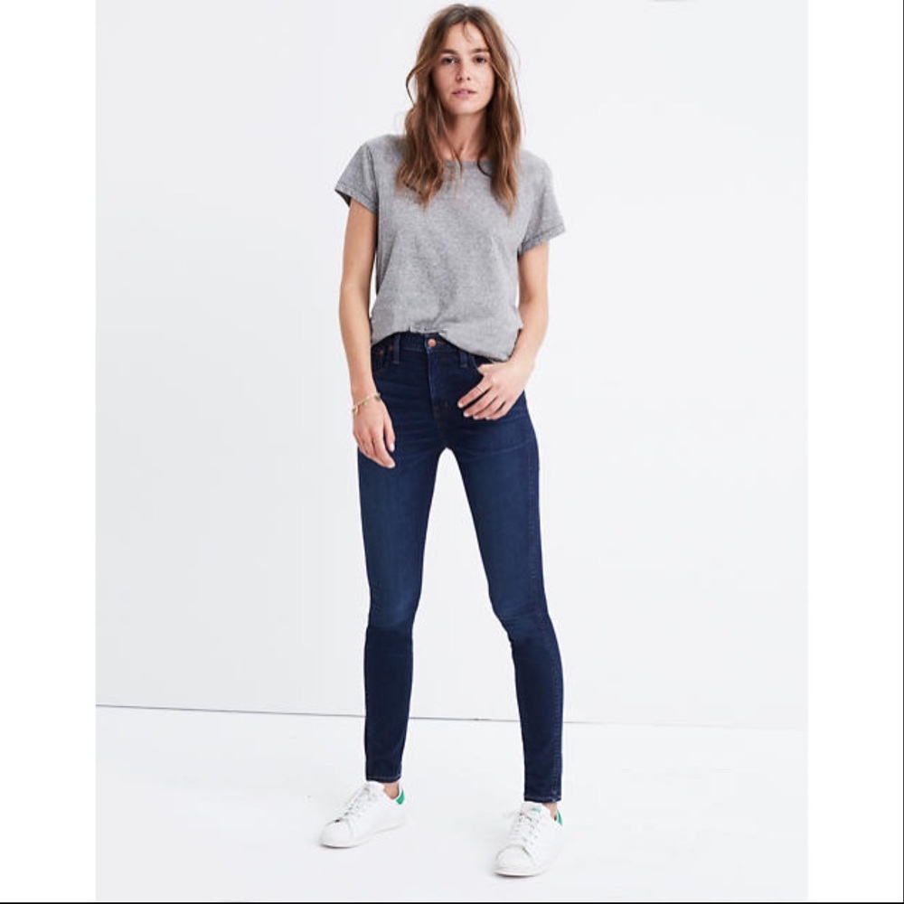 Madewell 10” High Rise Skinny Jeans in Hayes Wash Size 25
